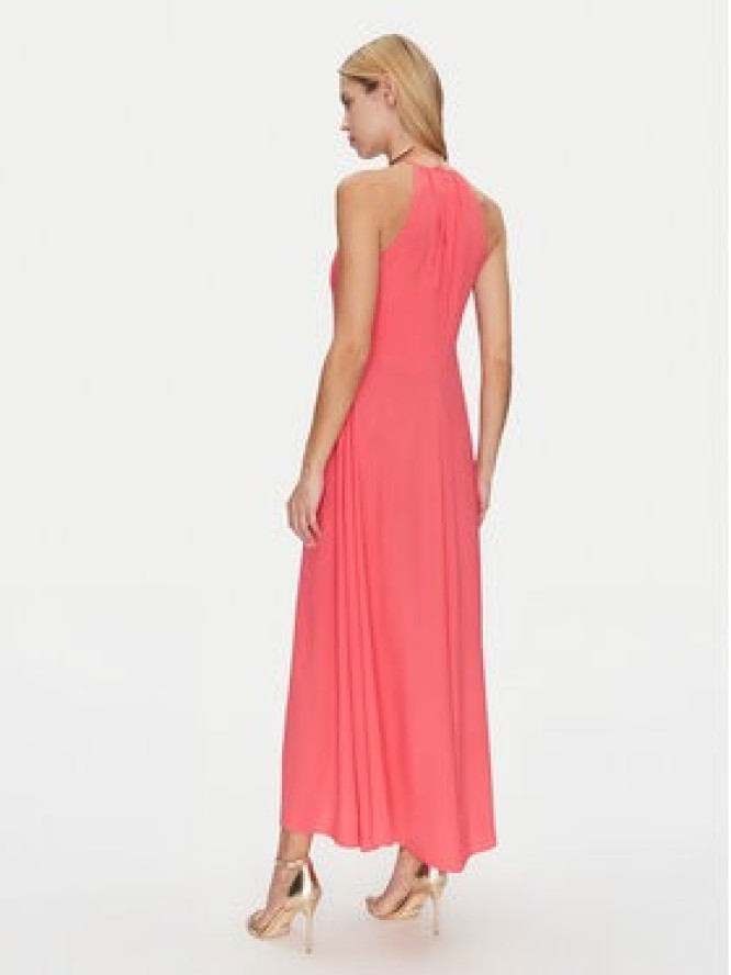 Simona Corsellini Sukienka koktajlowa P25CPAB01601 Koralowy Regular Fit