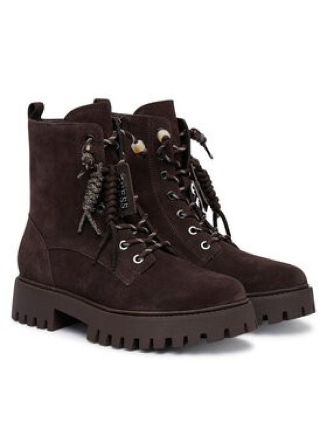 Guess Trapery FLFFIZ SUE10 Beżowy ciemny