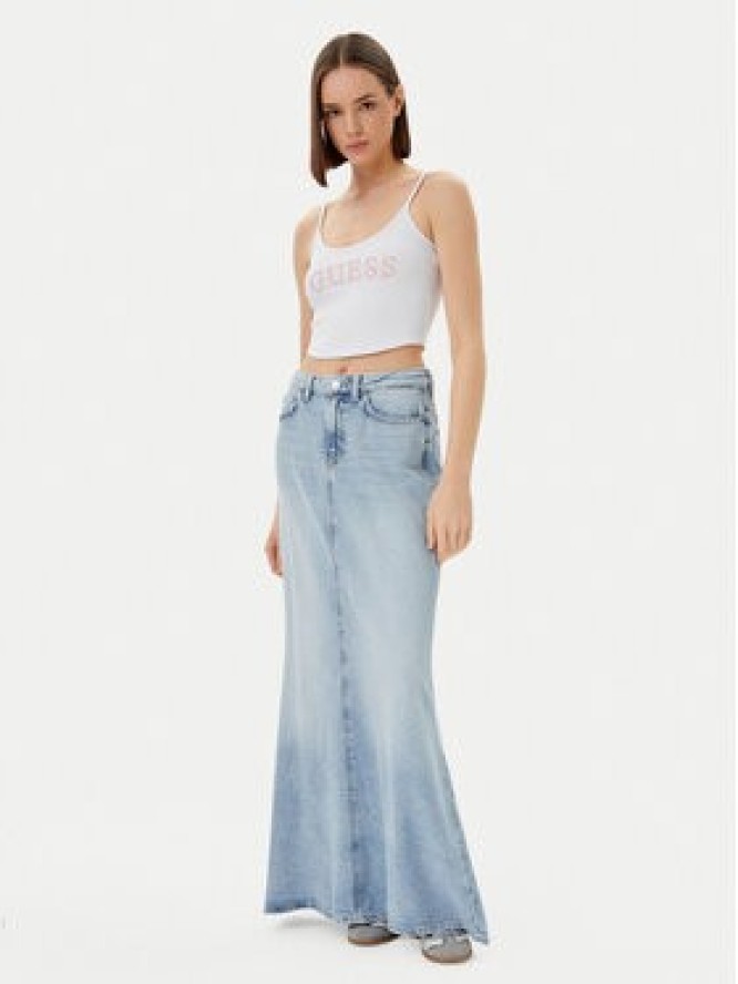 Guess Top V5GP16 K8RT2 Biały Regular Fit