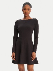 Tommy Jeans Sukienka codzienna Essential DW0DW21745 Czarny Regular Fit