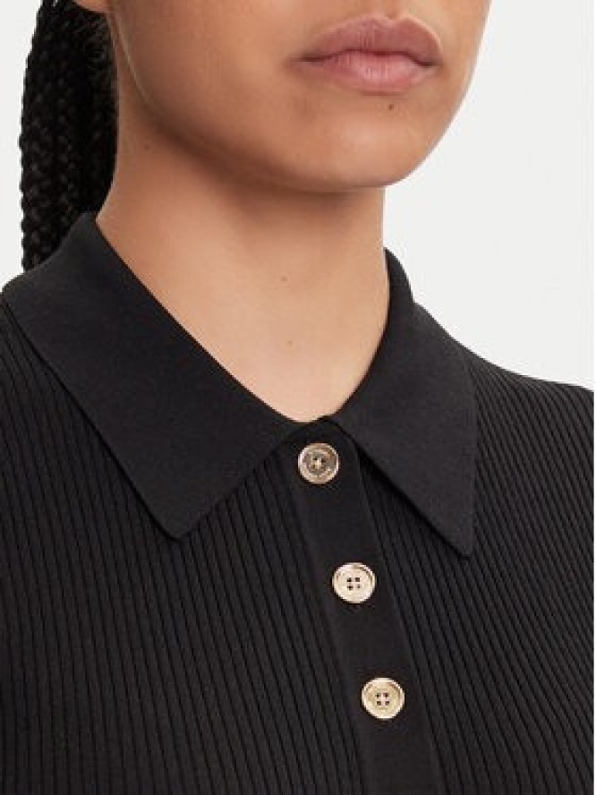 MICHAEL Michael Kors Sukienka dzianinowa MT5834F33D Czarny Regular Fit