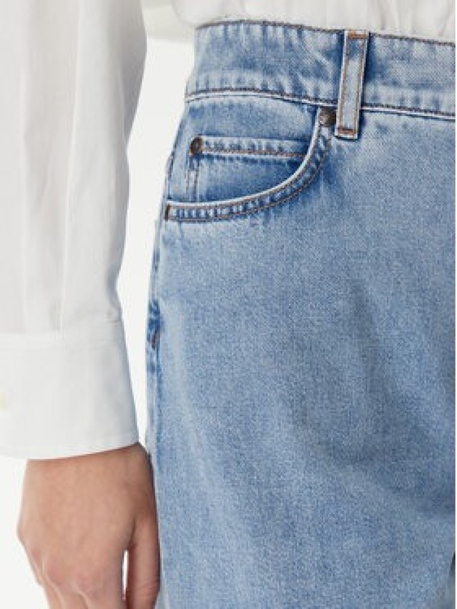 Weekend Max Mara Jeansy Vega 2515181061 Niebieski Wide Leg