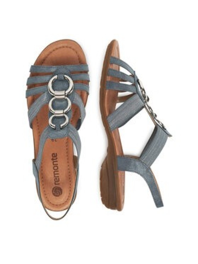 Remonte Sandały R3605-12 Niebieski