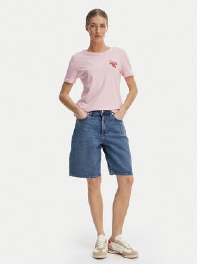 ONLY T-Shirt Kita 15291465 Różowy Regular Fit