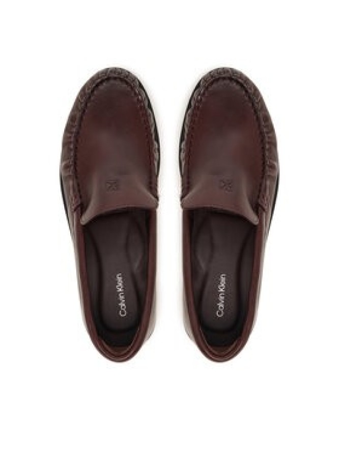 Calvin Klein Mokasyny Round Essential Loafer Lth HW0HW03195 Brązowy