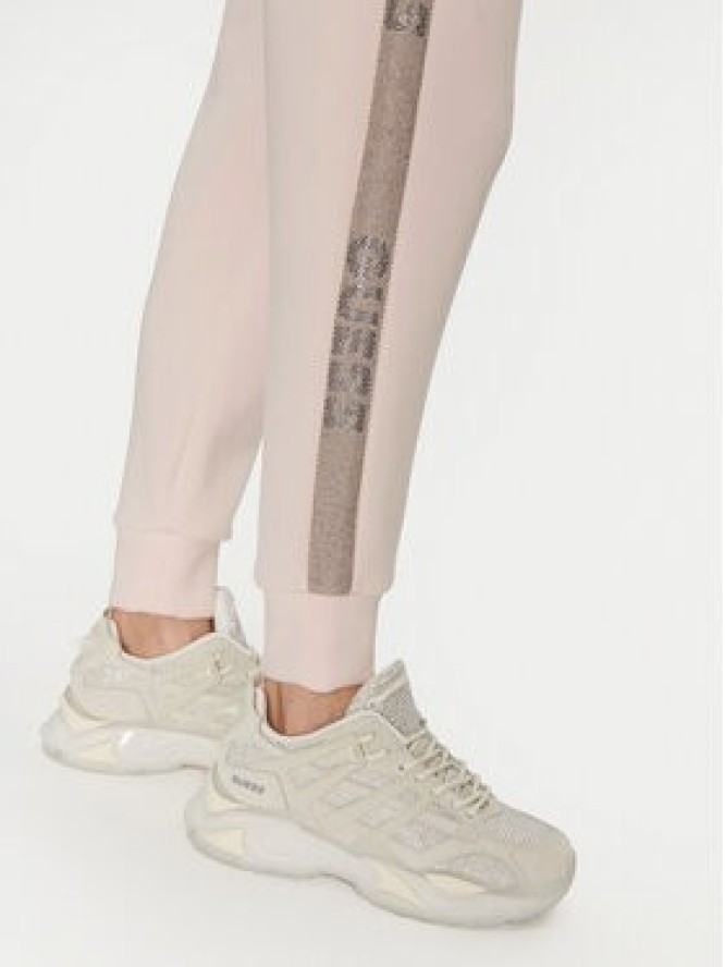 Guess Spodnie dresowe W5RB00 KBYE2 Różowy Regular Fit
