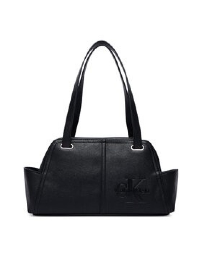 Calvin Klein Torebka Pockets Monologo Shoulder Bag LV04F3688G Czarny