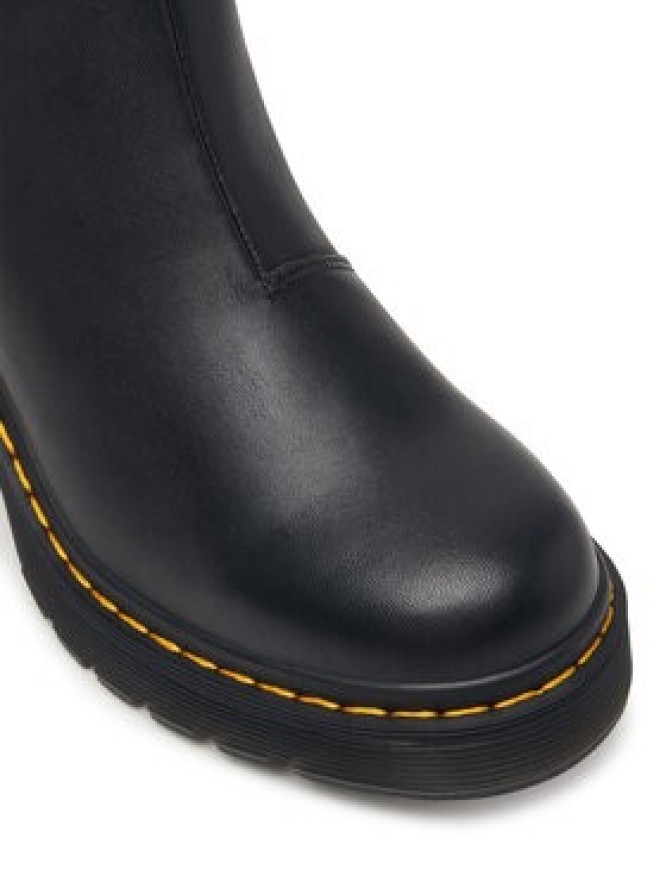 Dr. Martens Botki Spence Leather Flared Heel DM26440001 Czarny
