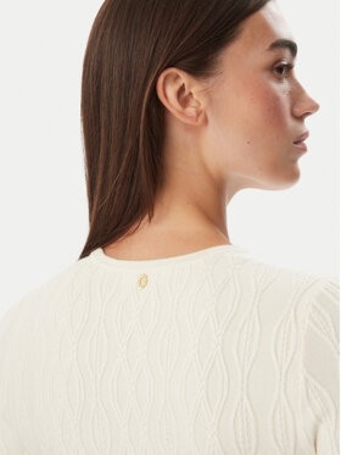 Guess Sukienka dzianinowa W6BK64 Z1569 Kremowy Regular Fit