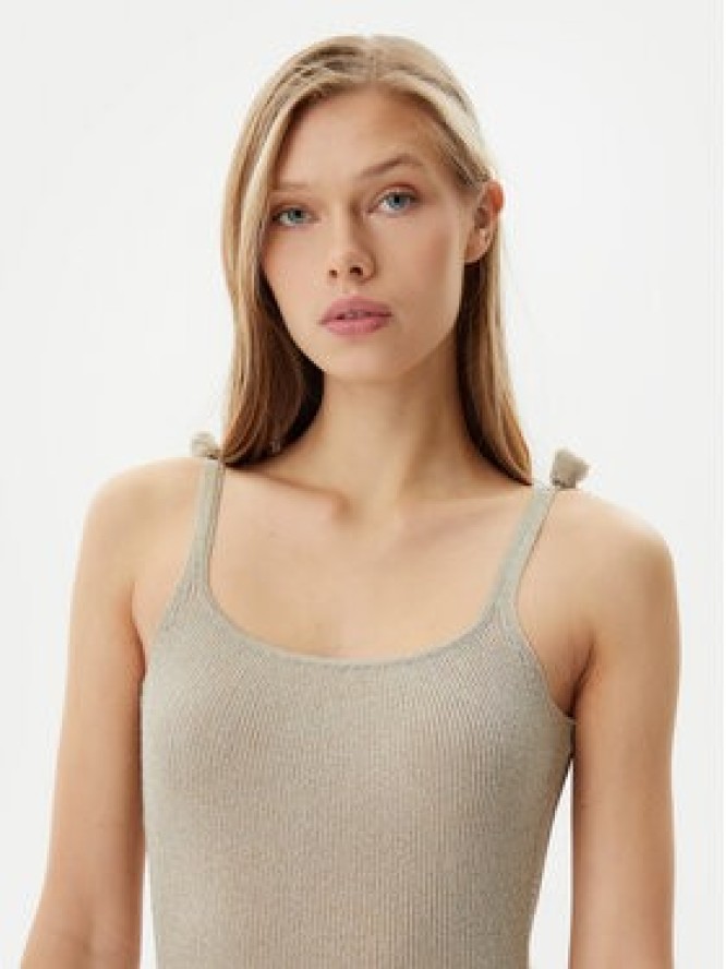 Marella Sukienka dzianinowa Porto1 2513321121 Beżowy Slim Fit