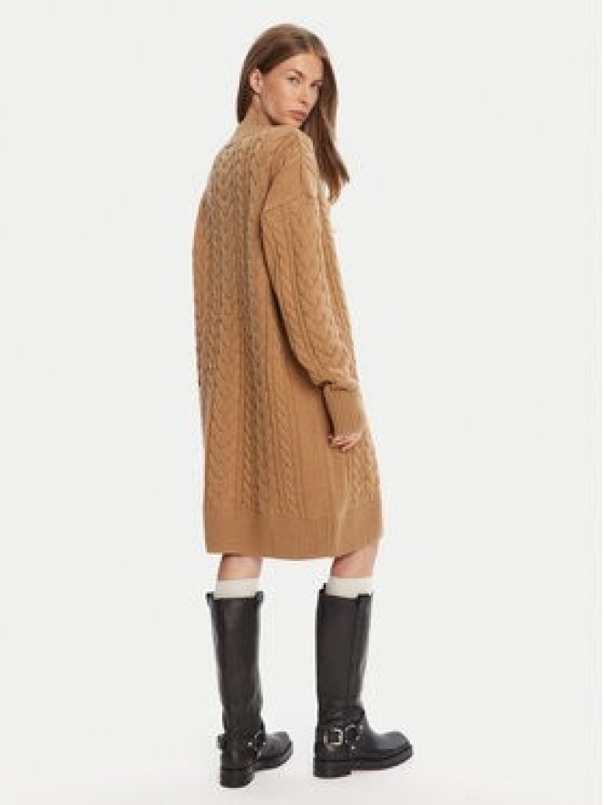 Barbour Sukienka dzianinowa Belford LDR0946BE31 Brązowy Regular Fit