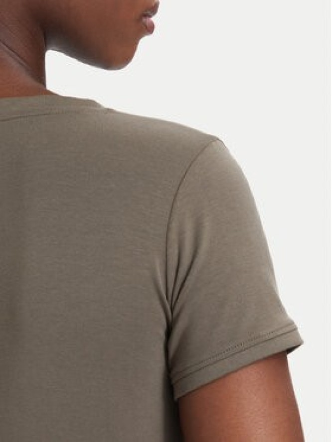Guess T-Shirt W2YI45 J1314 Khaki Slim Fit