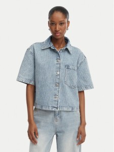 HUGO Koszula jeansowa Gesila_1 50559758 Błękitny Relaxed Fit