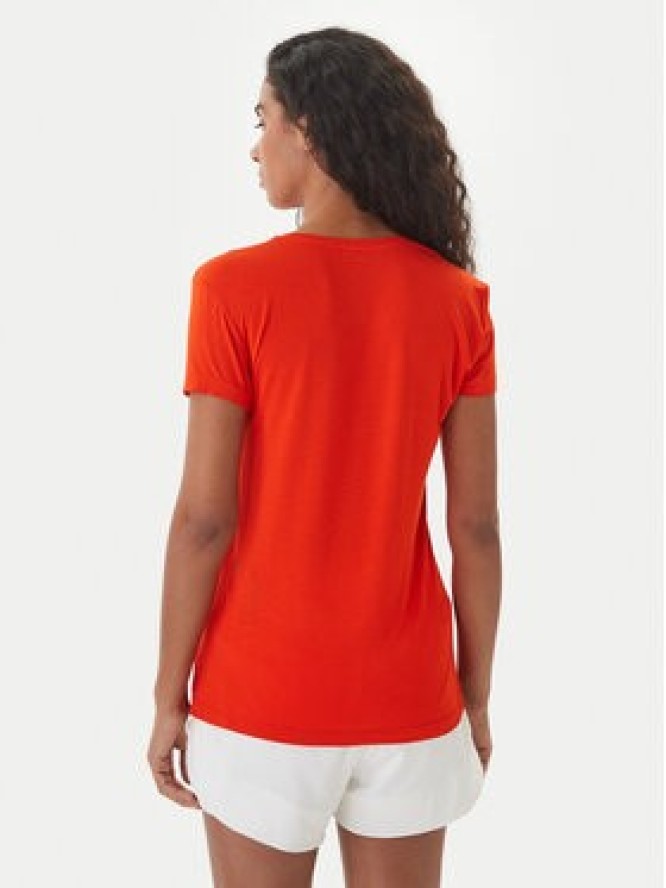 Emporio Armani T-Shirt EW000409 AF19024 U5029 Koralowy Regular Fit