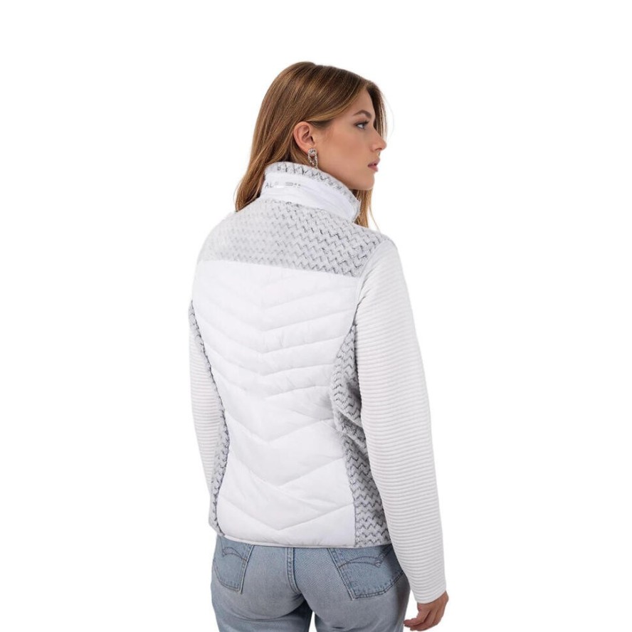 Kamizelka CMP CORDA pikowana bez rękawów z futerkiem lekka ciepła