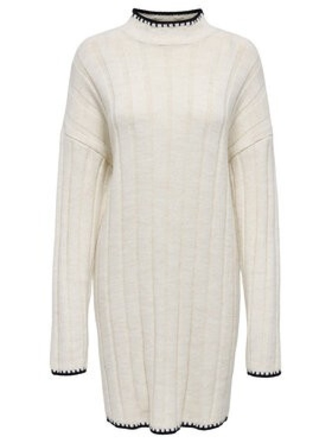 ONLY Sukienka dzianinowa Chick Stitch 15366020 Beżowy Loose Fit