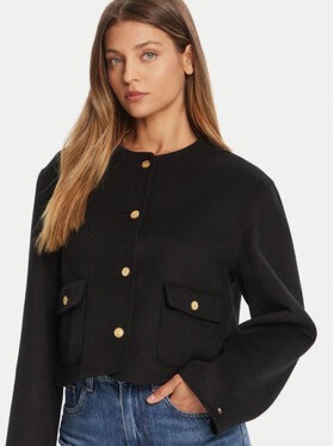 Tommy Hilfiger Kurtka przejściowa WW0WW47446 Czarny Regular Fit