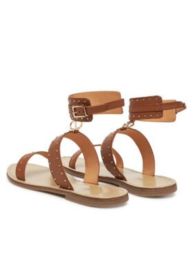 TWINSET Sandały 251GCJ04C Brązowy