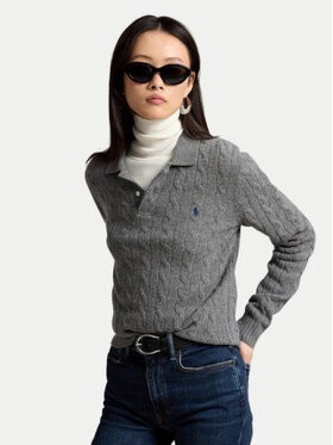 Polo Ralph Lauren Sweter 211972132500 Szary Regular Fit