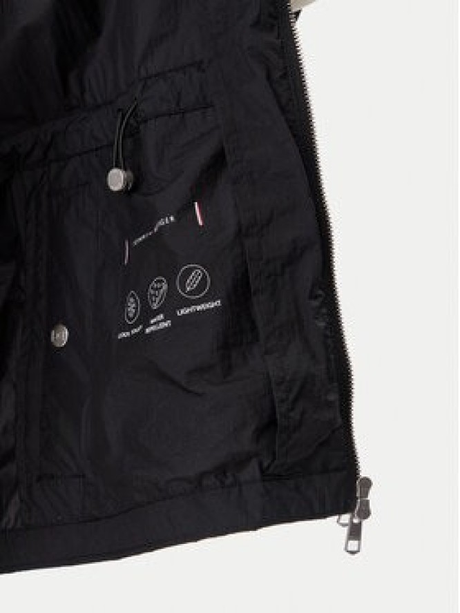 Tommy Hilfiger Wiatrówka WW0WW45413 Czarny Regular Fit