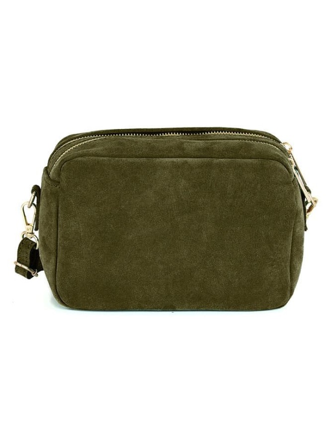 Mia Tomazzi Skórzana torebka "Vittadini" w kolorze zielonym - 23 x 16 x 11 cm rozmiar: onesize