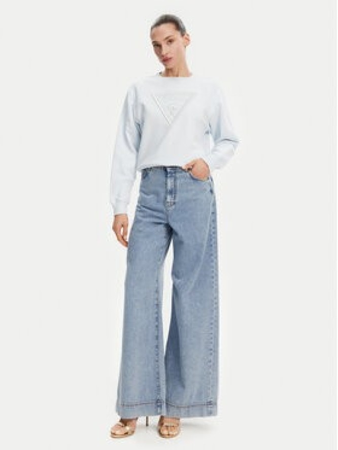 Guess Bluza W5GQ12 KBKM0 Błękitny Regular Fit