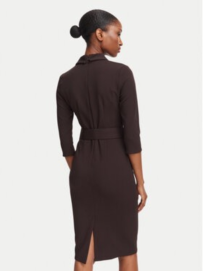 Rinascimento Sukienka koktajlowa CFC0131082003 Brązowy Regular Fit