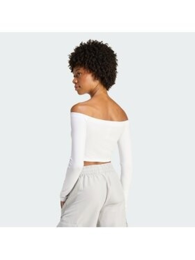 adidas Bluzka Essentials KE3153 Biały Slim Fit