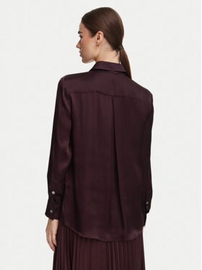 Marella Koszula Alfio 2623116045 Bordowy Regular Fit