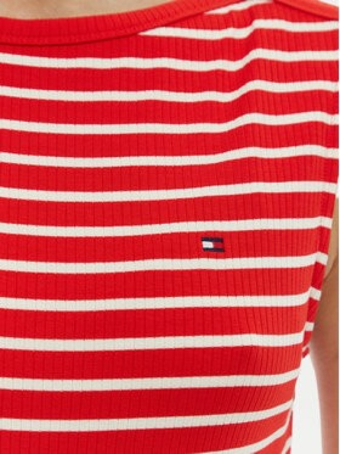 Tommy Hilfiger Sukienka codzienna WW0WW49311 Czerwony Slim Fit