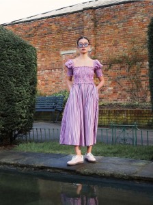 Sukienka midi - wielobarwny