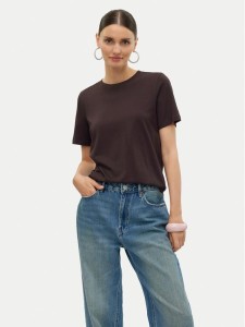 Vero Moda T-Shirt Paulina 10316991 Brązowy Regular Fit