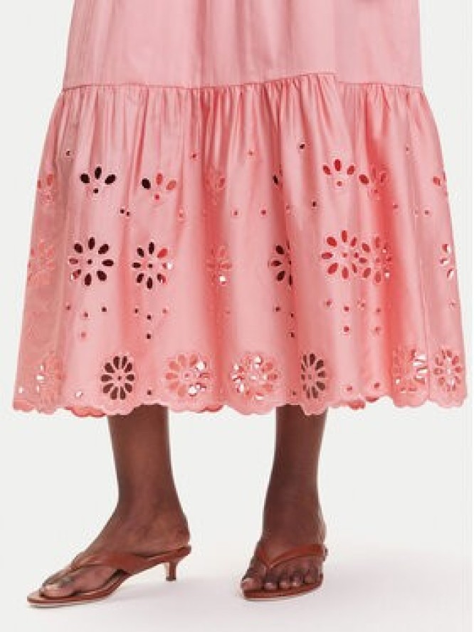 Fracomina Sukienka letnia FJ25SD3001W400E5 Koralowy Relaxed Fit