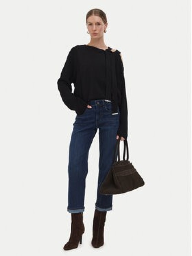 Liu Jo Sweter WF6396 MS99E Czarny Relaxed Fit