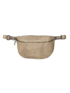 HIDE & STITCHES Skórzana saszetka w kolorze beżowym - 27 x 18,5 x 8,5 cm rozmiar: onesize