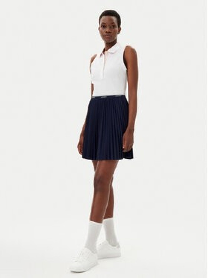 Lacoste Spódnica plisowana JF1403 Granatowy Regular Fit
