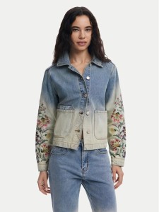 Desigual Kurtka jeansowa Houston 25SWED06 Niebieski Regular Fit