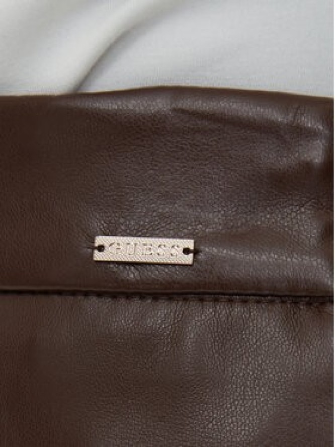 Guess Spódnica z imitacji skóry W6YD09 W2902 Brązowy Regular Fit