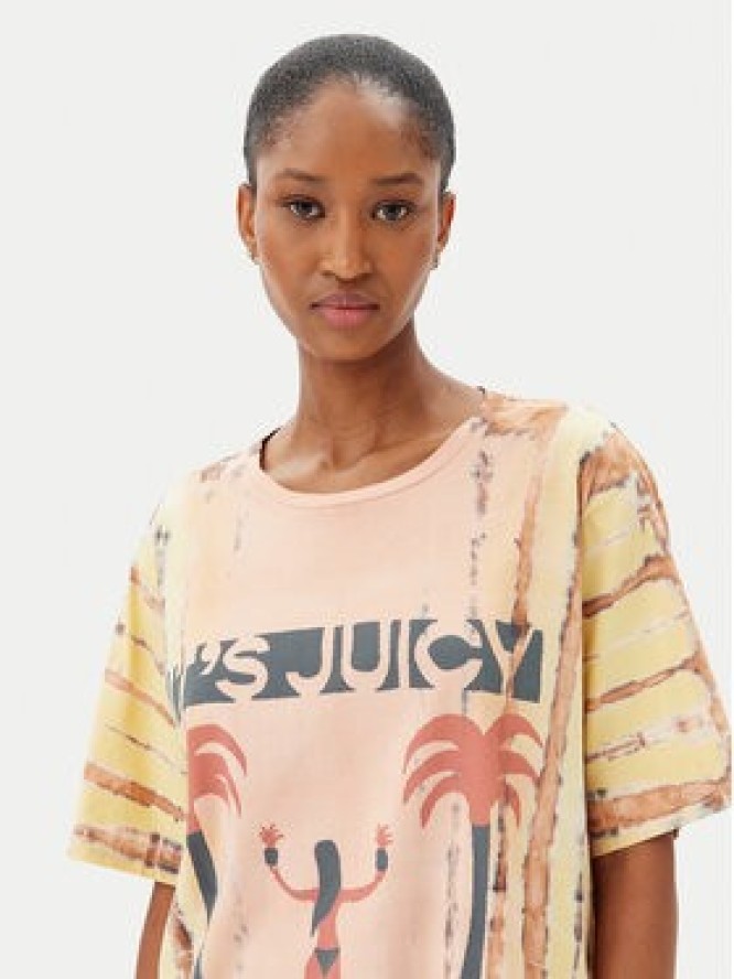 One Teaspoon T-Shirt Its Juicy In Jamaica 26940 Pomarańczowy Relaxed Fit