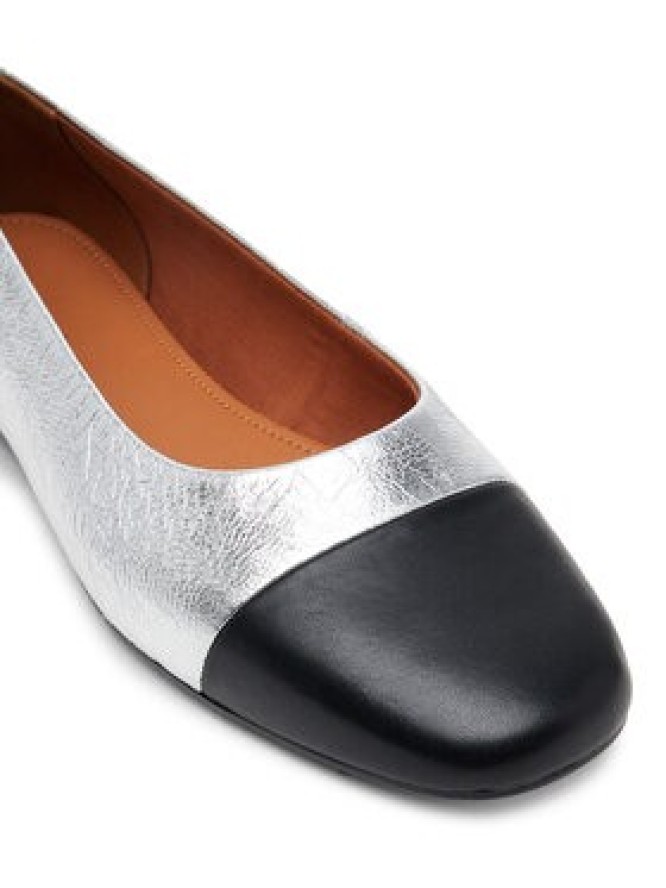 Vagabond Shoemakers Baleriny Jolin 5508-619-72 Srebrny