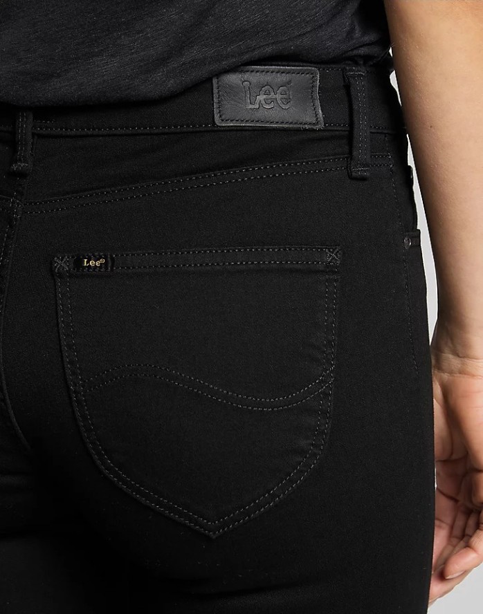 LEE MARION STRAIGHT DAMSKIE SPODNIE JEANSOWE BLACK RINSE L301FS47 112105814