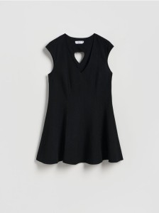 Sukienka z wycięciem na plecach - czarny