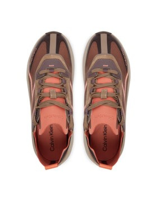 Calvin Klein Sneakersy Chunky Run Ckstripe Lup Tran Rip HW0HW03005 Różowy