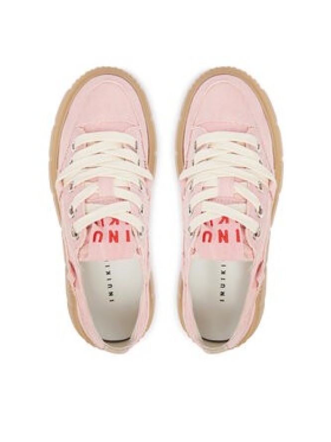 Inuikii Sneakersy Matilda Frayed 1001-001-0181 Różowy jasny