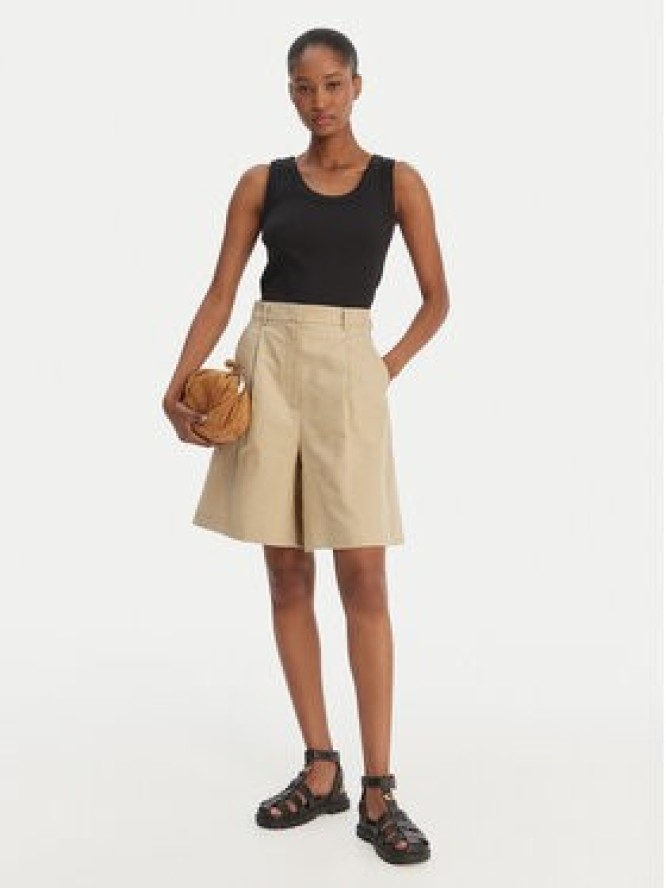 Weekend Max Mara Bermudy Ecuba 2615141022 Beżowy Loose Fit