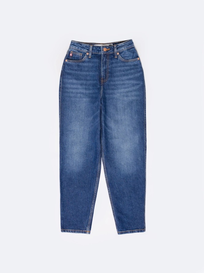 jeansy damskie mom jeans niebieskie silla 620