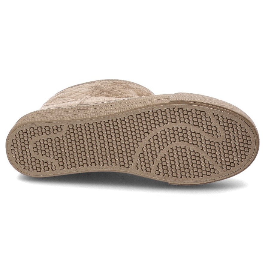 Beżowe Botki Big Star Ocieplane Obuwie Damskie