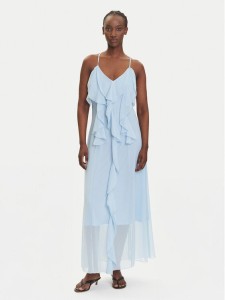 Vero Moda Sukienka wieczorowa Camille 10336405 Błękitny Regular Fit