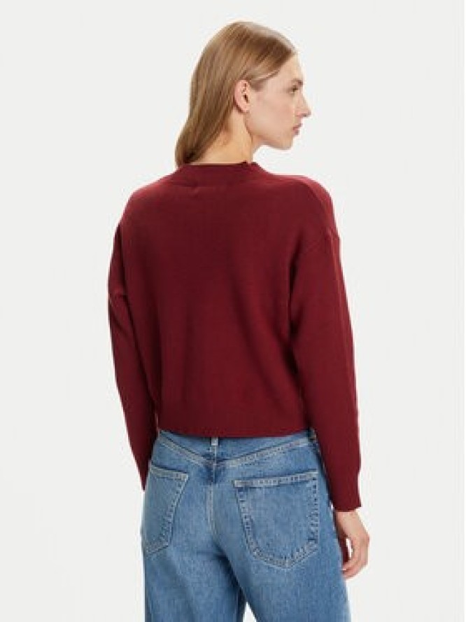 Vero Moda Kardigan Gold Art 10332210 Bordowy Regular Fit