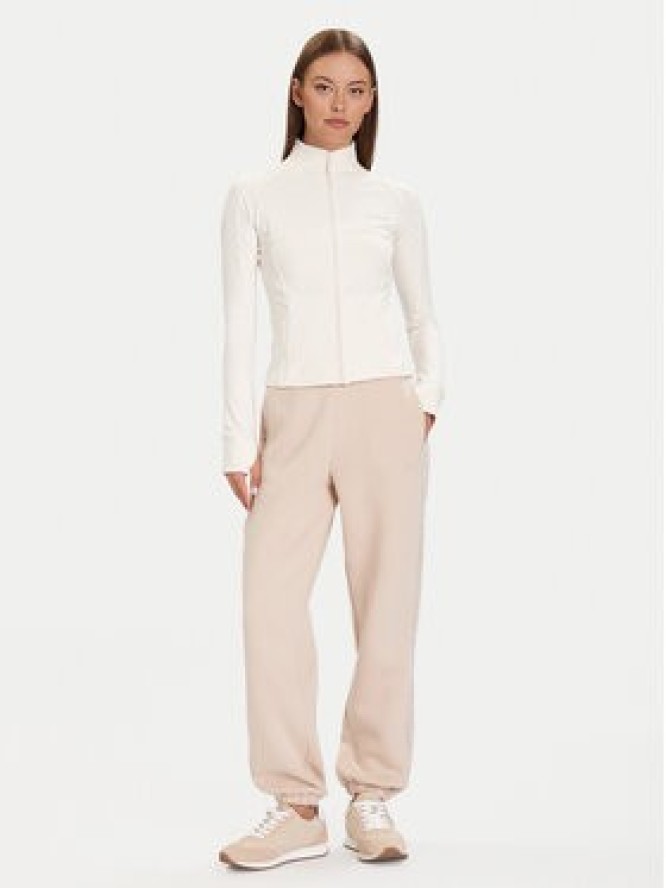 Guess Spodnie dresowe V5BB10 KB681 Beżowy Regular Fit